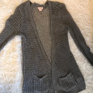 Gray cardigan